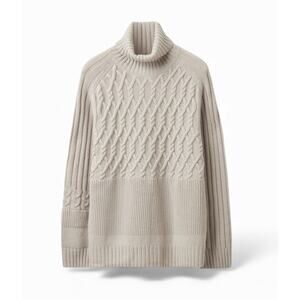 COS Turtleneck Cable-Knit Jumper Size L NWOT✨